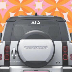 Sorority Auto Decals - Sigma Kappa, Chi Omega, Alpha Gamma Delta